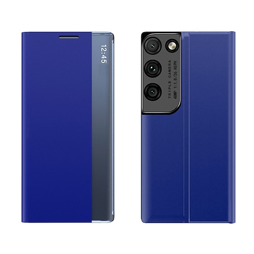 Handy Hülle Handyhüllen Für Samsung Galaxy S26 Ultra Plus S25 S24 S23 S22 S21 Ultra Plus S20 A13 Ganzkörperhülle Klapphülle Stoßrahmen Magnetisch Staubdicht Einfarbig PC PU-Leder Image