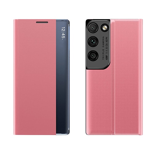 Handy Hülle Handyhüllen Für Samsung Galaxy S25 S24 S23 S22 S21 Ultra Plus A13 S20 Ganzkörperhülle Klapphülle Stoßrahmen Magnetisch Staubdicht Einfarbig PC PU-Leder Image