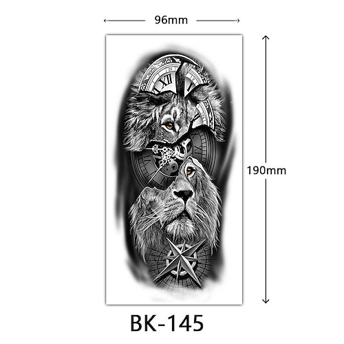 grenzüberschreitende exklusive Skizzen-Blumen-Tattoo-Aufkleber. Skizzen-Tattoo-Aufkleber. Rosen-Blumen-Schwarz-Weiß-Blumen-Tattoo Image