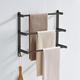 wandmontierter handtuchhalter mit haken, edelstahl 3-towel bar regal für bad 30 cm ~ 70 cm handtuchhalter handtuchhalter handtuchhalter