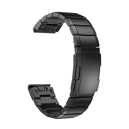 Uhrenarmband für Garmin MARQ Descent G1 Fenix 7S Sapphire Solar / 6S Pro / 5S Plus Fenix 7 Sapphire Solar / 6 Pro / 5 Plus Forerunner 935 945 Edelstahl Ersatz Gurt 20mm 22mm 26mm Robust Verstellbar Image