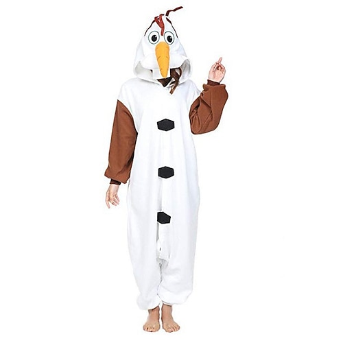 Schneemann Weihnachtspyjamas Onesie-Kostüm Herren Damen Weihnachten Erwachsene Weihnachten Karneval Heiligabend Weihnachten Party Einteiler