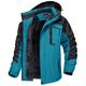 Herren Wanderjacke Skijacke Regenjacke Windjacke Sport Natur Campen und Wandern warm Fleece-Futter Winter Herbst Feste Farbe Denim Blue Schwarz Rote Königliches Blau Blau Jacken