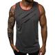 Herren Tank Top Shirt Unterhemden Ärmelloses Hemd Graphic Einfarbig Rundhalsausschnitt Täglich Sport Ärmellos Grundlegend Bekleidung Baumwolle Aktiv