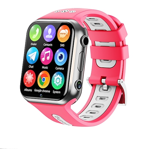 696 W5PRO Smartwatch 1.83 Zoll Kinder-Smartwatch-Telefon Bluetooth 4G Schrittzähler Anruferinnerung Wecker Kompatibel mit Android iOS Kinder GPS Freisprechanlage Kamera IP 67 41mm Uhrengehäuse