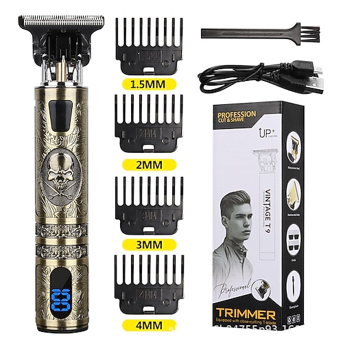 T9 USB elektrische Haarschneidemaschine professioneller Herrenrasierer Trimmer wiederaufladbarer Barttrimmer Friseur Haarschneidewerkzeuge Valentinstagsgeschenk Image
