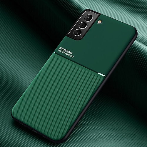 Handy Hülle Handyhüllen Für Samsung Galaxy S25 S24 S23 S22 S21 FE S21 Ultra Plus A54 S20 A32 A52 Rückseite Leder Ultra dünn Unterstützt kabelloses Laden Stoßfest Einfarbig TPU PU-Leder