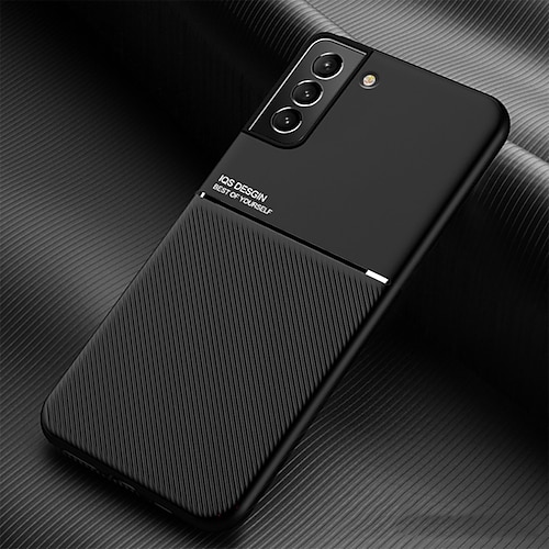 Handy Hülle Handyhüllen Für Samsung Galaxy S25 S24 S23 S22 S21 FE S21 Ultra Plus A54 S20 A32 A52 Rückseite Leder Ultra dünn Unterstützt kabelloses Laden Stoßfest Einfarbig TPU PU-Leder Image