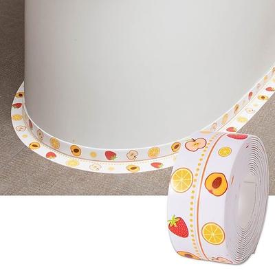 1 Rolle wasserdichter, schimmelresistenter WC-Dichtungsstreifen, selbstklebendes Dichtungsband für das Badezimmer, wasserfestes Klebeband für das Badezimmer gegen Feuchtigkeit und Schimmel, schöne Image