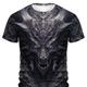 Graphic Drache Täglich Designer Retro Vintage Herren 3D-Druck T Shirt Sports Outdoor Festtage Ausgehen T-Shirt Gelb Blau Purpur Kurzarm Rundhalsausschnitt Hemd Frühling Sommer Bekleidung S M L XL 2XL