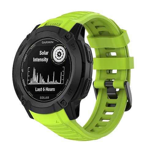 Uhrenarmband für Garmin Instinct 2X Weiches Silikon Ersatz Gurt Elasthan Verstellbar Atmungsaktiv Sportarmband Armband Image