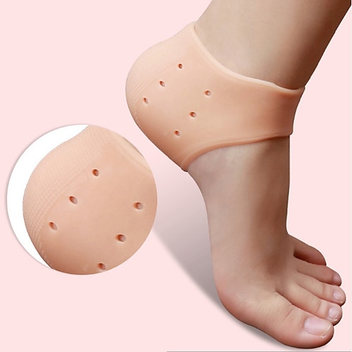 4 Stück/Set Fersenschalen-Gel-Protektoren, Unterstützung bei Achillessehnenentzündung, Knochenspornschmerzen, Füße lindern Schmerzen für Mann und Frau Image
