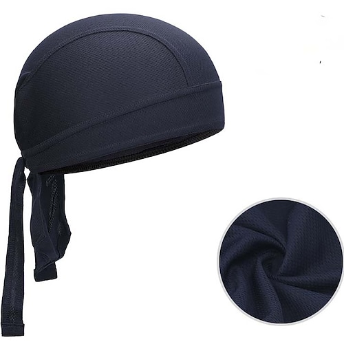 Fahrradmütze herrenunter helm Schädel Caps Mach Lappen Volltonfarbe Rasche Trocknung Feuchtigkeitsabsorbierend Atmungsaktivität Dehnbar Fahhrad / Radsport Marineblau Image