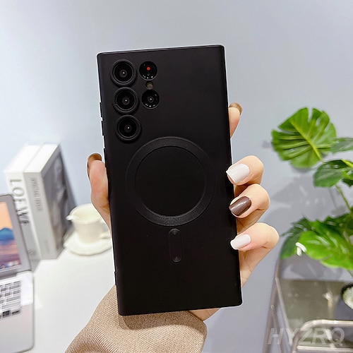 Handy Hülle Handyhüllen Für Samsung Galaxy S26 Ultra Plus S24 S23 S22 S21 Ultra Plus Rückseite Mit Magsafe Magnetisch Einfarbig TPU