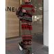 Damen Pullover Hosen-Sets Plaid Casual Festtage Bedruckt Schwarz Langarm Modisch Rollkragen Herbst Winter