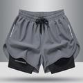 Herren Sportliche Shorts Kurze Sporthose Kurze Sporthose Sport Shorts Sport Ausgehen Wochenende Atmungsaktiv Schnelltrocknend Laufen Bequem Tasche Kordelzug Elastische Taille Glatt Knielänge Gymnastik