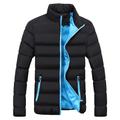 Herren Wintermantel Winterjacke puffer jacket Steppjacke übergangsjacke Wandern Windundurchlässig Warm Winter Schwarz Grün Schwarz orange Schwarz Blau Hell Gray Pufferjacke