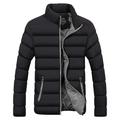 Herren Wintermantel Winterjacke puffer jacket Steppjacke übergangsjacke Wandern Windundurchlässig Warm Winter Schwarz Grün Schwarz orange Schwarz Blau Hell Gray Pufferjacke