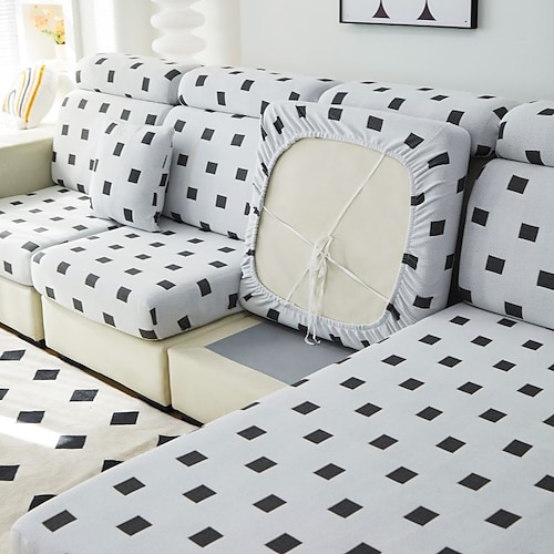 Magischer Sofabezug, Stretch-Samt-Sofa-Sitz-Couch-Kissen-Schonbezüge, rutschfester Möbelschutz für 1/2/3/4-Sitzbezug, L-förmige Sofabezüge, Chaiselongue-Sofa-Schonbezug Image