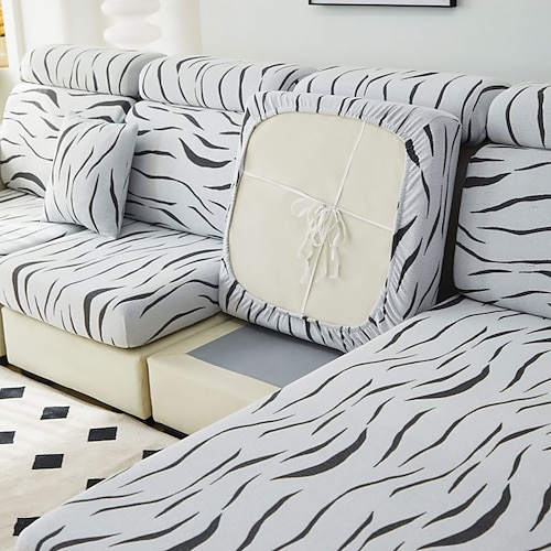 Magischer Sofabezug, Stretch-Samt-Sofa-Sitz-Couch-Kissen-Schonbezüge, rutschfester Möbelschutz für 1/2/3/4-Sitzbezug, L-förmige Sofabezüge, Chaiselongue-Sofa-Schonbezug Image