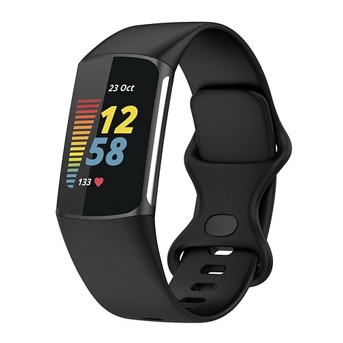 Uhrenarmband für Fitbit Charge 5 Silikon Ersatz Gurt Weich Atmungsaktiv Armband Image