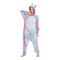 Erwachsene Regenbogen Onesie-Kostüm Faschingskostüme Einhorn Fliegendes Pferd Pyjamas-Einteiler Kigurumi-Pyjamas Lustiges Kostüm Für Herren und Damen Weihnachten Karneval Silvester Karikatur
