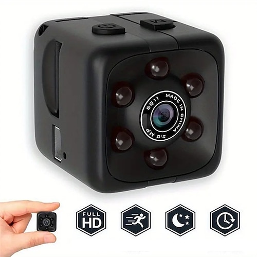 1 Stück sq11 1080p tragbare tragbare Nachtsicht kleine HD-Nanny-Kamera Mini Indoor verdeckte Sicherheitswürfelkamera Konferenz-Videorecorder Image