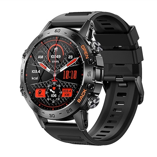 K52 Smart Watch Männer 1,39 Zoll IPS Bildschirm Bluetooth-Anruf anpassbares Zifferblatt Herzfrequenz Gesundheitsüberwachung Outdoor-Sport Smartwatch