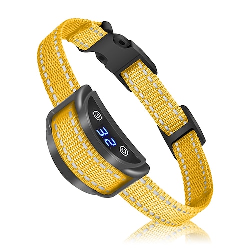 Hundetraining Anti-Bellen Halsband Schockhalsband Anti-Bark-Gerät Kabellos Hund Multi-Funktional Hunde Katzen Haustiere Wasserdicht Anti Bark Automatisch Wiederaufladbar Sicherheit Nylon Elektronik