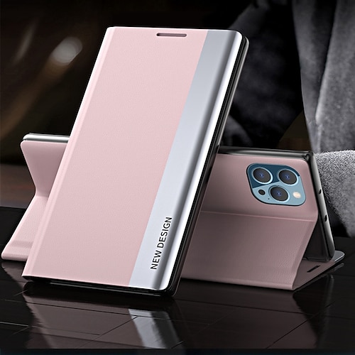 Handy Hülle Handyhüllen Für iPhone 17 Pro Max 17 Air 16 15 14 Pro Max Plus 16e 13 12 11 Pro Max Mini Rückseite Mit Ständer Magnetisch Vollschutz Beschichtung PC PU-Leder Image