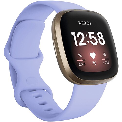Uhrenarmband für Fitbit Versa 3 Sense Silikon Ersatz Gurt Atmungsaktiv Sportarmband Armband Image