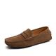 Herren-Loafer aus Wildlederimitat, lässige Slipper zum Hineinschlüpfen mit rutschfester Sohle – perfekt für den Alltag