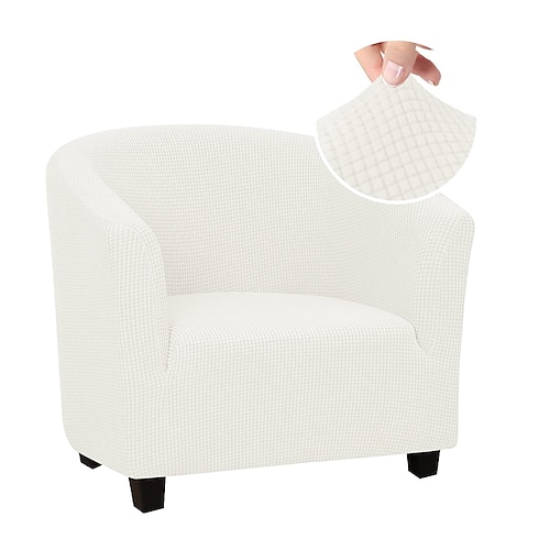 Schonbezug für Clubsessel, Schonbezug für Barrel-Sessel, Stretch-Sesselbezug, Sofabezug, Couch-Möbelschutz für Wohnzimmer, Jacquard-Spandex-Couchbezüge Image