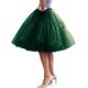 Damen Prinzessin Tutu Tüll Midi Knielanger Rock Unterrock 1950er Petticoat Reifrock Tutu Unterrock Krinoline Tüllrock Damenkostüm Vintage Cosplay Party Abend Abschlussball Knielang