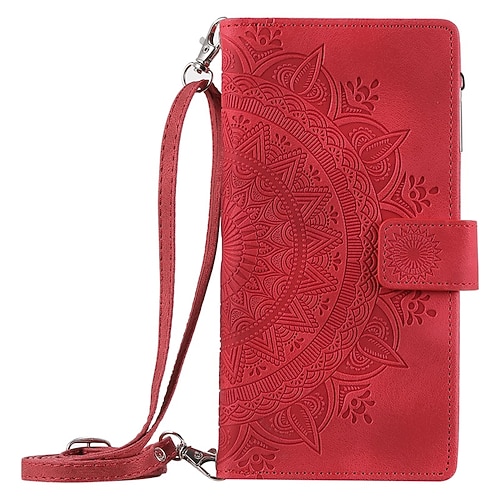 Handy Hülle Handyhüllen Für iPhone 16 15 14 Pro Max Plus 16e 13 12 11 Pro Max Mini Brieftaschenhülle Flip-Cover Mit Ständer Reisverschluss Vollschutz TPU PU-Leder Image