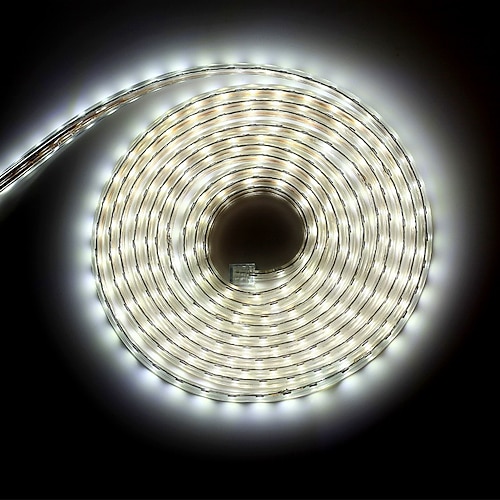 LED-Streifen flexibles Licht smd 5050 ac220v 110v 60leds wasserdichtes LED-Band LED-Licht mit Netzstecker 5m 10m 1m Image