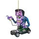 2 Stück Cartoon Big Mouth Monster Auto Anhänger Acryl flache Puppe Modell Wohnkultur Ratte Fink verrückte Maus fahren Statue Halloween Autozubehör