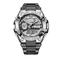 LIGE Herren Digitaluhr Chronograph Militär Sport Wasserdicht Dual Display Kalender Chronograph Wasserdicht Silikon Armband Uhr
