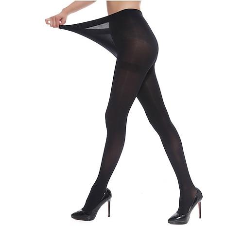 Damen Strümpfe Strumpfhose Kolbenheber Beinformung Hochelastisch Sexy C Hautfarben Schwarz Einheitsgröße