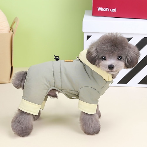 Hund Katze Mäntel Jacke Mode Niedlich Winter Atmungsaktiv Weich Waschbar Bequem Outdoor Alltagstauglich Hundebekleidung for Bichon Frise Zwergspitz Baby Haustier Papillon Klein Image