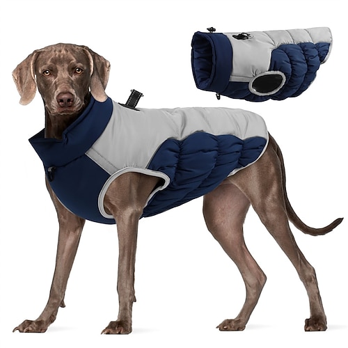 Hund Katze Mäntel Jacke Weste Mode Lässig Winter Reflektierend Wasserdicht Warm Atmungsaktiv Weich Weihnachten Halloween Outdoor Alltagstauglich Hundebekleidung for Bichon Frise Zwergspitz Baby Image