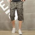 Herren Arbeitshose Schnitt Fallschirmhose Kurze Hose für Wanderer Multi Pocket Bedruckt Komfort Atmungsaktiv Wadenlänge Arbeit Casual Täglich Modisch Strassenmode Armeegrün Grün