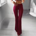 Lässige/sportliche Damen-Athleisure-Chinohose mit Schlaghose, weites Bein, lange Anzughose, Wochenend-Yoga, dehnbar, schlicht, bequem, mittlere Taille, schmal, Weiß, Schwarz, Blau, Wein, Kaffee, S,