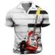 Herren Poloshirt Golfhemd Grafik-Drucke Musik Gitarre Bemerkung Musikinstrument V Ausschnitt Schwarz Grau Outdoor Strasse Kurze Ärmel Bedruckt Bekleidung Sport Modisch Strassenmode Designer