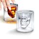 Totenkopf Schnapsglas Spaß kreativ Designer Kristall Party Wein Tasse 75ml transparent Bierkrüge Halloween Geschenk Kaffee