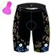 Damen Radlerhose Fahrradhose Fahrradshorts Radhose kurz mit polster Fahhrad Kurze Hose Gepolsterte Shorts / Gämse Race Fit (engangliegende Passform für Rennen) MTB Mountain Rennrad Sport Graphic