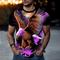 Herren Tiermotiv Adler T Shirt Kurzarm T-Shirt 3D-Druck Rundhalsausschnitt Hemd Sport Mode Sportbekleidung Outdoor Urlaub Straße Gelb Blau Staubiges Blau Sommer Frühling Bekleidung S M L XL XXL XXXL