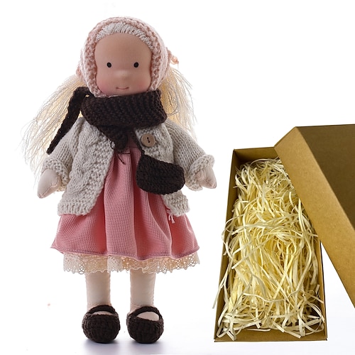 Waldorfdoll Baumwolle Waldorf Puppe Puppen Künstler handgemacht Festival Daumen Waldorf Weihnachtsgeschenk