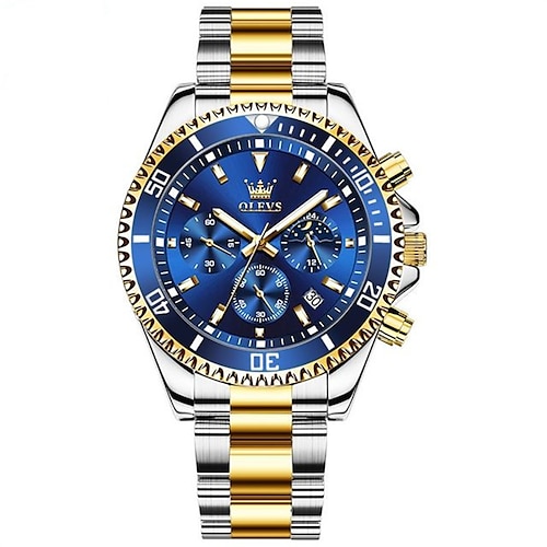 OLEVS 2870 Luxus Herren Uhren Quarz Sport Wasserdicht Top Marken Uhr Datum Chronograph Quarz Herren Armbanduhr