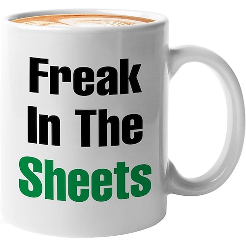 Excel-Kaffeetasse, lustige Geschenke für Frauen und Männer, Freak in the Sheets-Tasse, Geschenke für Chef, CPA, Freund, Kollegen, Buchhalter, weiße Keramik-Bürotasse, 300 ml Image